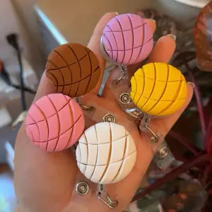 Concha Badge Reel, Mexican Pan Dulce Badge Reel.