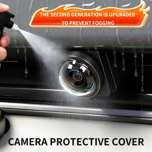 2nd Generation Car Reverse Camera Protective Cover, Anti-Fog & Waterproof Camera Guard, Universal Car Rear View Camera Cover for Rain, Dust & Fog Protection – Easy to Install & Durable