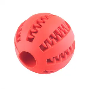Pet Durable Chew Toy Ball, Interactive Dog Treats Dispenser Slow Feeder Ball, Dogs Teething Toy Dog Chewing Balls, Teeth Cleaning Ball, Pet Treat Dispenser Ball