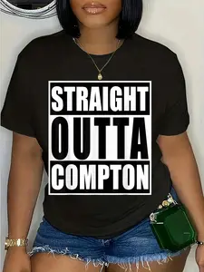 100% Cotton Straight Out Of Compton Funny Graphic T-Shirt