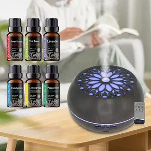 550ml Aromatherapy Diffuser, Remote Control, 6 Blends, 7 LED Colors, Auto Shut-Off 550ml Aromatherapy Diffuser, Remote Control, 6 Blends, 7 LED Colors, Auto Shut-Off