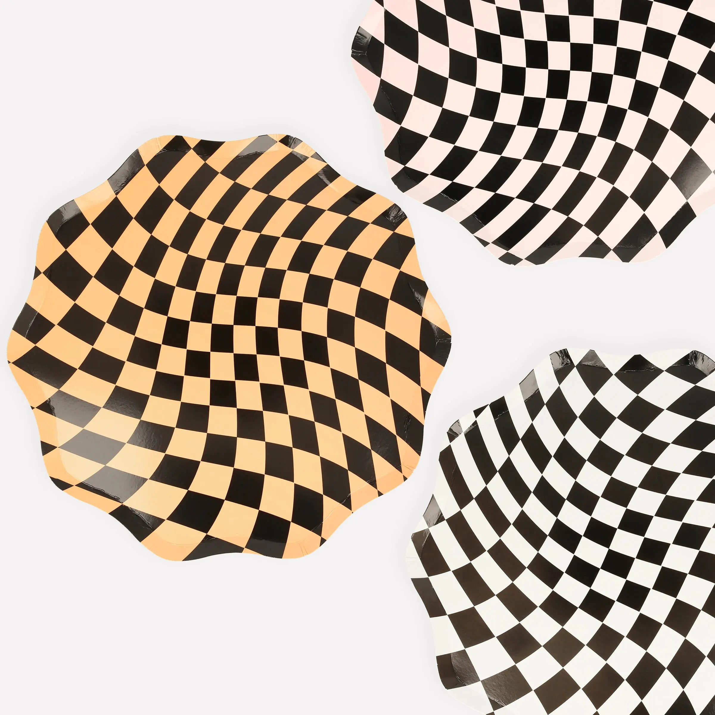 Halloween Checker Dinner Plates (x 8)