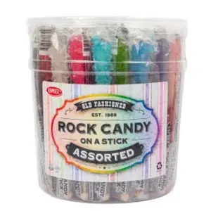 Espree Rock Candy on a Stick Assorted - Old Fashioned Est. 1988 - Colorful & Fun Treats for All Ages