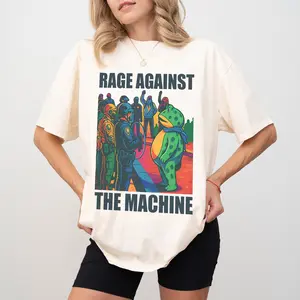 Portland Frog rage against the machine Shirt, Activism Graphic Top, Political Statement Shirt, No Deportation Shirt, Activist Gift Idea