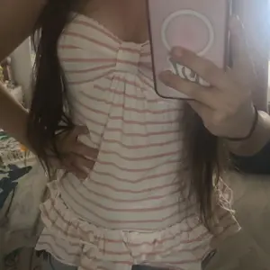 Sweet Striped A-Line Ruffle Spaghetti Strap Vest, Y2K Style Pleated Twist Fashion Top, Tight-Fitting Fall & Winter Women's Clothing