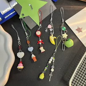 Cute Design Phone Chain, Creative Phone Lanyard, Phone Strap, Fashion Phone Charm for Women & Girls, Mobile Phone Decoration Accessories, Phone Accessory