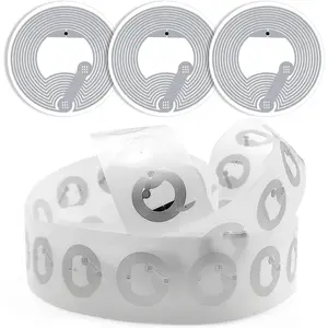 50 count NFC Tags,  NFC Cards, NFC Stickers Ntag 215 NFC Tag NFC  Cards Compatible with TagMo & Amiibo, NFC Enabled Mobile Phones and Devices, Round, White