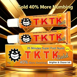 Tattoo deep numbness TKTK tattoo cream, used for tattoo and laser hair removal-local pain relief for 6-8 hours-quick absorption [10g]