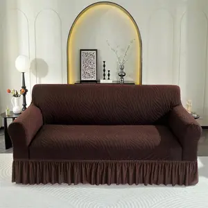 Elastic Jacquard Sofa Cover, Stretch Sofa Cover, Elastic Sofa Slipcover, Dustproof Couch Protector for Living Room Outdoor, Single Twin Triple Quad Armchair, All Seasons, Sofa Couch Covers