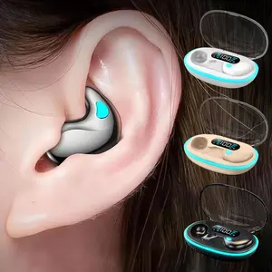 X55 Invisible Sleep Headphones, wireless in-ear earbuds that stay securely in place even when lying on your side, comfortable and non-obstructive, compatible with Bluetooth connectivity, suitable for sleeping, listening to music, running, and swimming.
