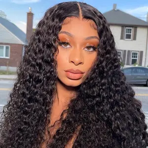 Alipearl Wig Glueless Natural Black Deep Wave 4x7 Lace Closure Wig Pre Cut Pre Bleached Ready Go Wigs Human Hair #FallFreshness
