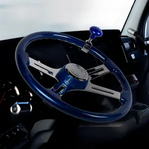 18" Indigo Blue Steering Wheel, Hub, Horn Kit Frieghtliner 1989-2006