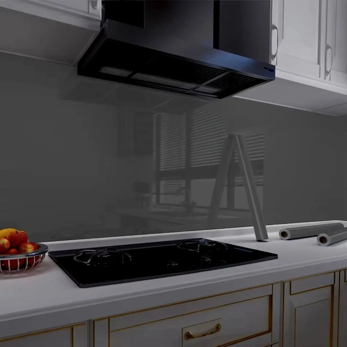 Shiny Vinyl PVC Peel-and-Stick Wallpaper Roll, Waterproof Self-Adhesive Removable Wall Covering for Indoor Use, Ideal for Cabinets, Countertops