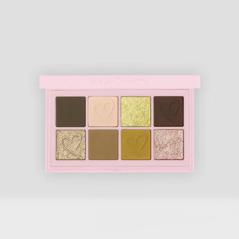 Beauty Creations DUET Mini Snap Glitter Palette - Highly Pigmented Eyeshadow Palette, Vegan, Cruelty-Free, Gluten-Free Formula, Grungy Greys, Smokey Eye Looks, Peachy Dreams & Rouge Romance Inspo