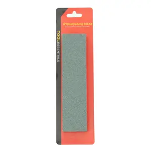 WorldWide Sales Online Tool Essentials 8" Sharpening Stone | Dual Grit Whetstone for Knives & Tools | Coarse & Fine