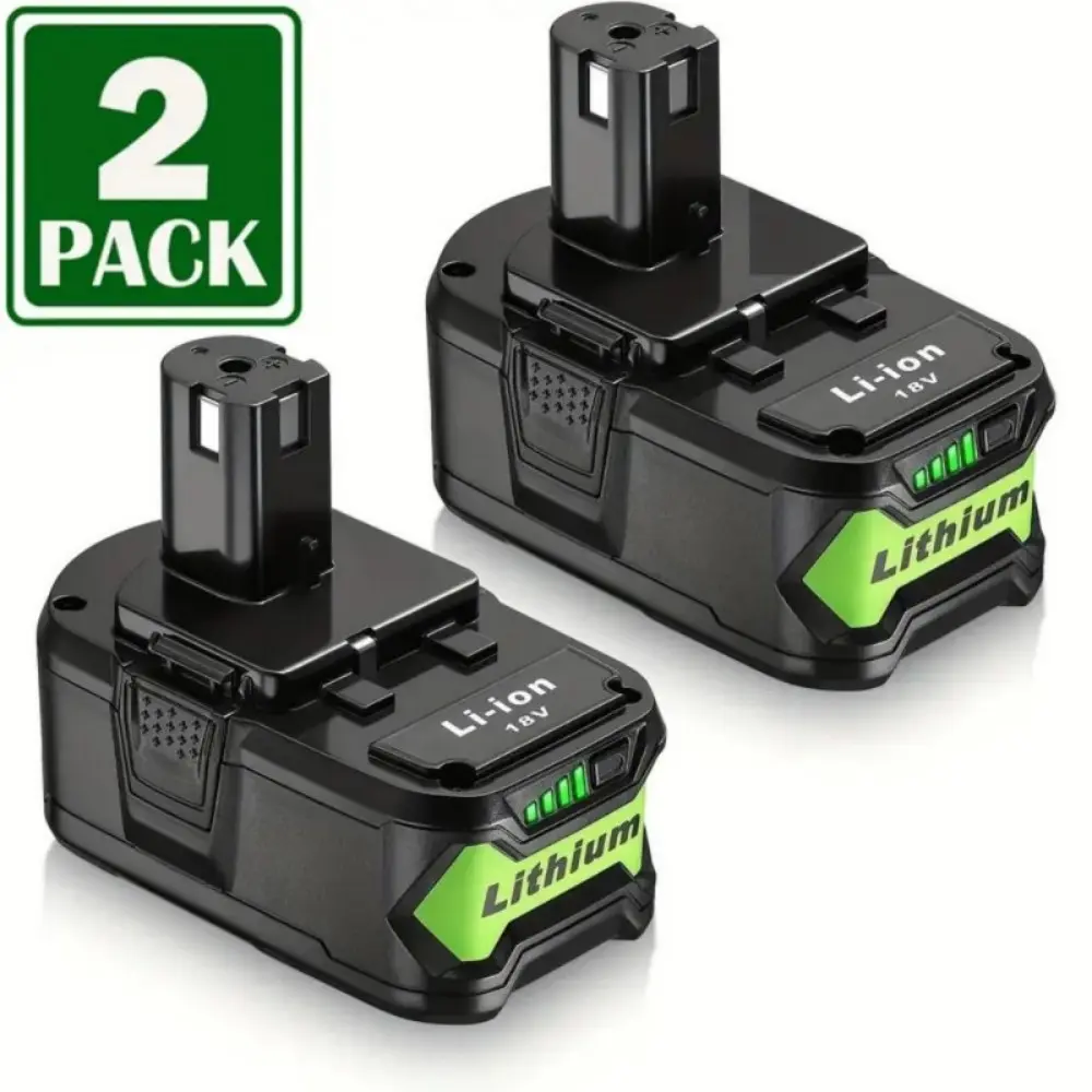 Replacement for Ryobi 18V Battery P108 8.0Ah Lithium 18V Battery ONE+ Plus P102 P103 P104 P105 P107 P108 PBP005 P109 P190 P191 P122 2Pack