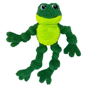Knots Frog, Plush and Rope Dog Toy