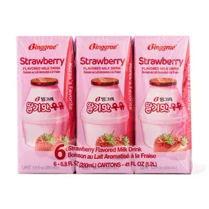Binggrae Milk Drink, Strawberry Flavor 6 ct Binggrae Milk Drink, Strawberry Flavor 6 ct