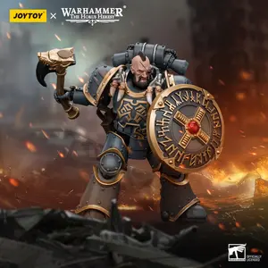 JOYTOY Warhammer 40K & The Horus Heresy Space Wolves Grey Slayer Pack Huscarl 1/18 Limited Edition Action Figure Model Collectible for Birthday Christmas Display