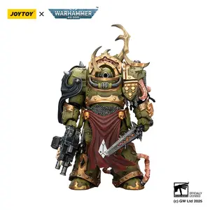 JOYTOY Warhammer 40000 1/18 Action Figure Death Guard Blightlord Terminator 3 with Combi-bolter and Bubotic Blade JT02885
