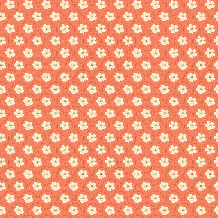 Fabric Riley Blake Rouge Peach Blossoms Southern Charm by the Quarter Yard C17441-ROUGE