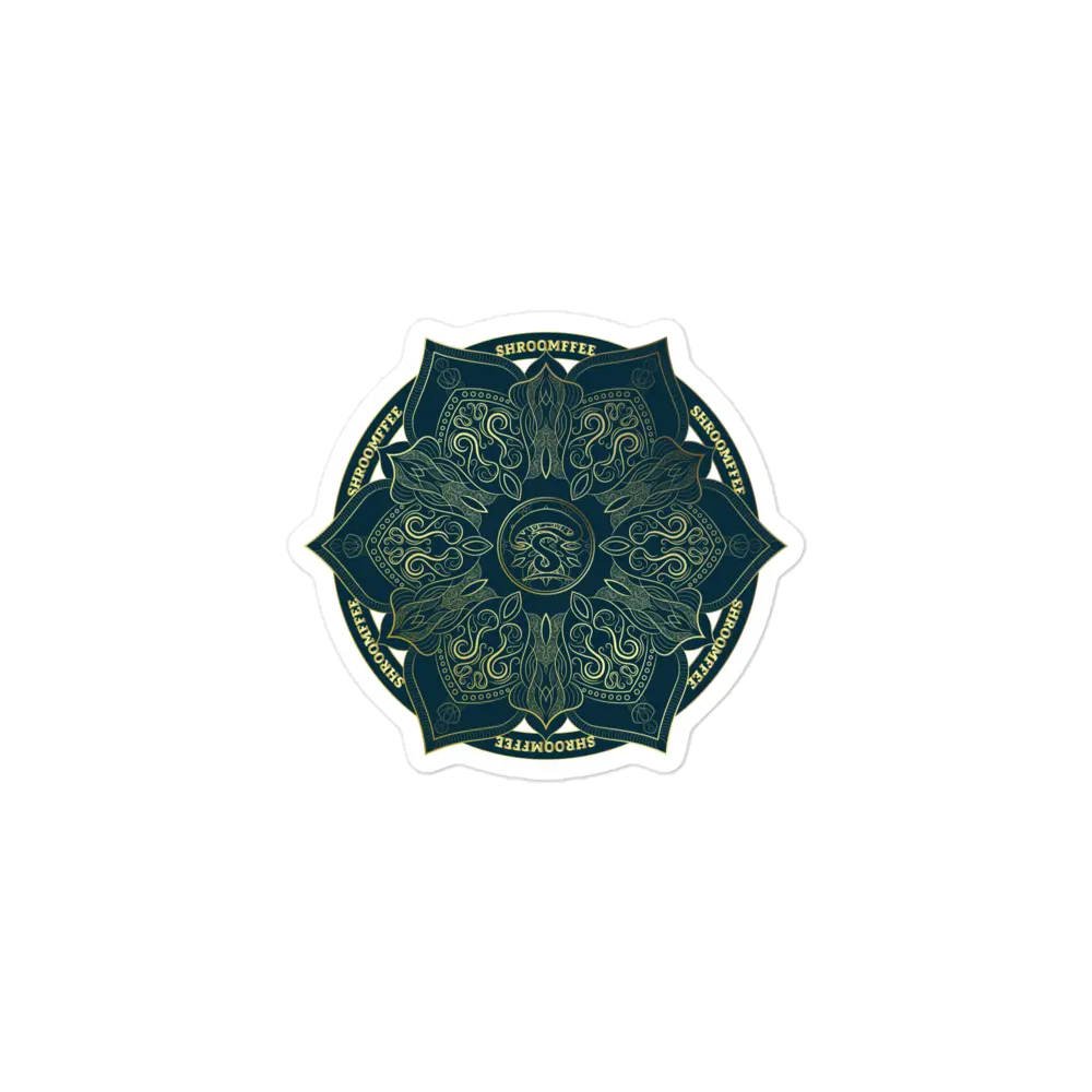Green Mandala Marvel Sticker