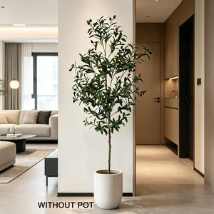Artificial Olive Tree 120-180cm, Modern Minimalist Fake Plant, Home Decor Garden Artificial Flowers, Suitable for Living Room Bedroom Balcony Party Scene Decoration