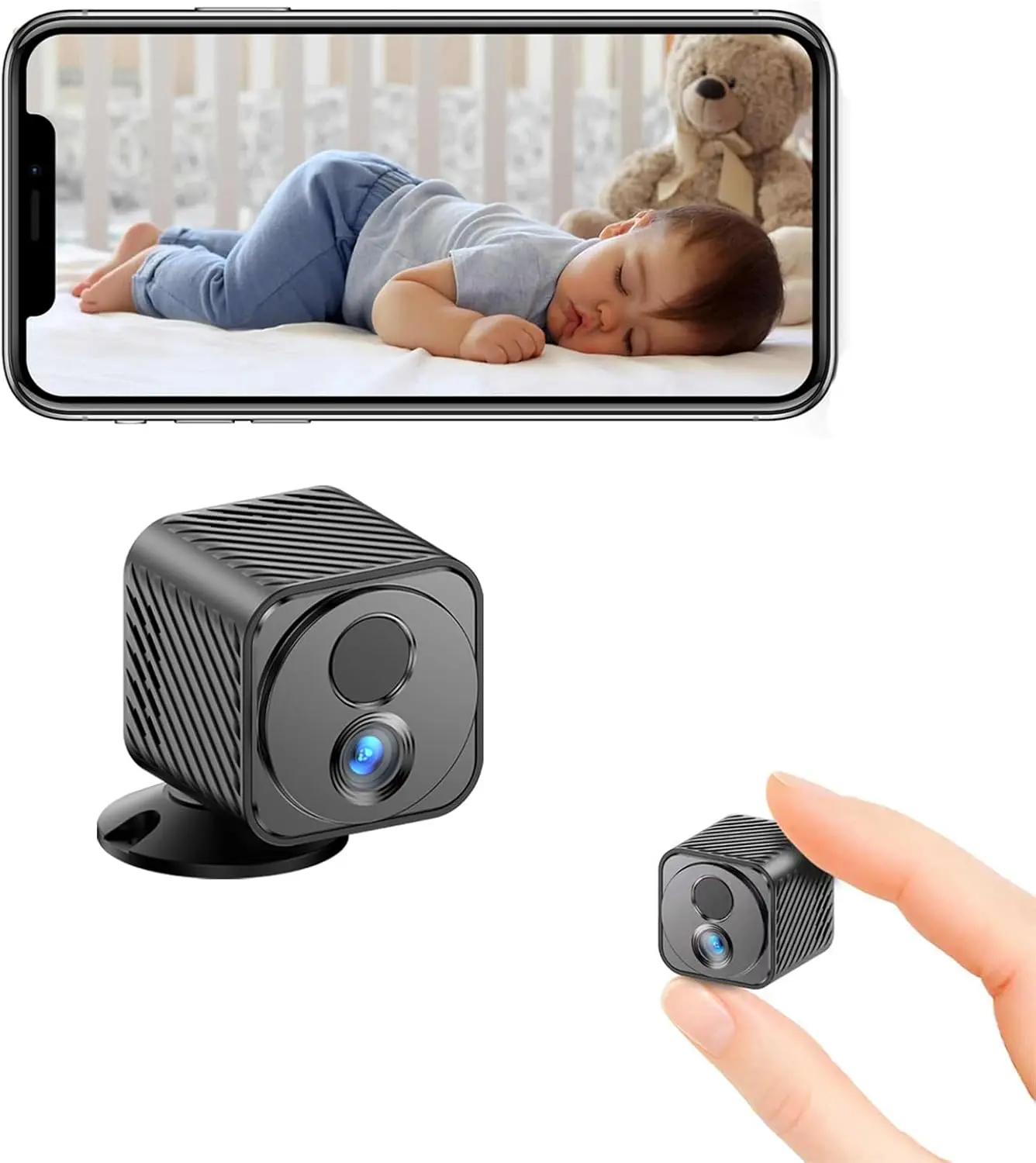 1080P Wireless Security Camera for Home, Long Battery Life, AI Motion Detection Alerts, Auto Night Vision, 3-Day Free Cloud Storage, No Need Micro SD Card, App Remote Viewing