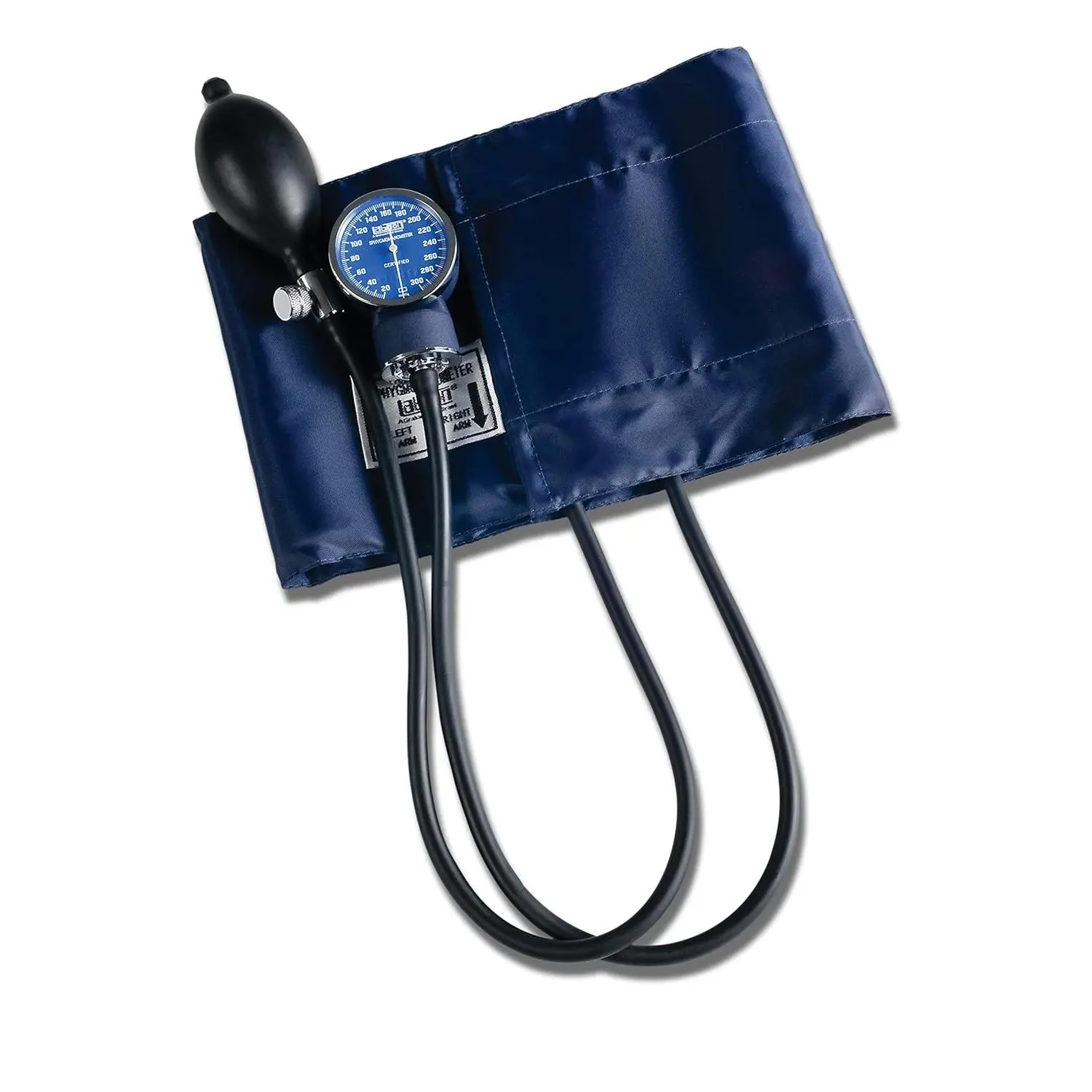 Large Adult XL Adult Aneroid Manual BP Monitoring Kit - Fabric Cuff Home Use Monitor with Aneroid Gauge, Carry Case