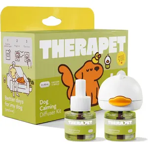 60-Day Dog Calming Diffuser - for Stress, Destructive Behavior, Pee Accidents, Separation Anxiety, Barking, Aggression & Chewing - 60-Day Refill Included - Packaging May Vary