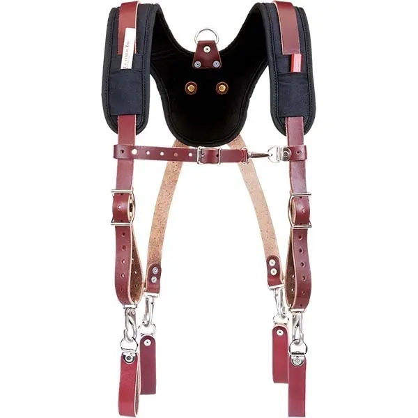 Leather Suspender Harness for Pouch Support, Adjustable Design with Sturdy Metal Buckles for Secure and Comfortable Wear, Suspension, Security, Adjustable Leather Harness, Adults, Anyone Needing A Suspension Solution