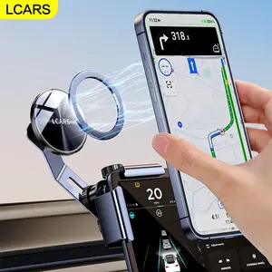 Tesla Model 3/y Cell Phone Holder, Car Phone Mount, Strong Magnetic Alloy Base, Flexible Adjustable Design, Universal Fit for Screens & Accessories, Car Phone Stand