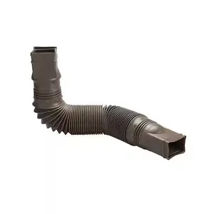 Flex A Spout 55 in. Brown Vinyl Downspout Extension