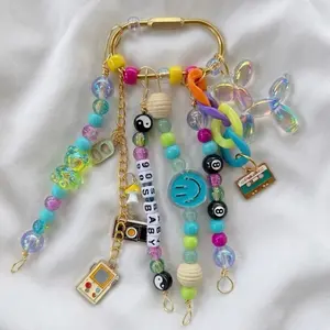 90s baby Retro Beaded Bag Charm