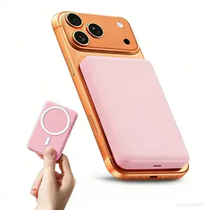 10000mAh Magnetic Wireless Portable Charger, Slim Magnetic Power Bank with 20W PD Fast Charging, External Battery Pack Compatible with iPhone 17/16/15/14/13/12, Compact Magnetic Charger for Daily Use