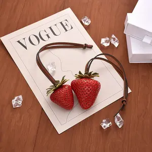 New Fruit Strawberry Backpack Pendant, Bag Pendant, Key Accessory, Car Pendant, 3D Cute Pendant, Small Accessories, Exchange Small Gifts, Gift for Girlfriend