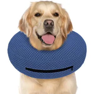 Inflatable Dog Cone Collar for Dogs to Stop Licking, Dog Donut Collar After Surgery, Soft Pet Cone for Small Medium Large Dogs