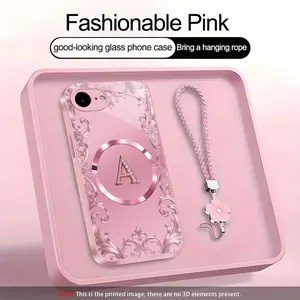 Suitable for [iPhone 16e] high-end MagSafe phone case，Each of the 26 letters has its own unique characteristics, Includes a complimentary lanyard and magnetic ring—highly practical. YM99