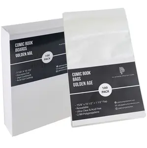 Comic Book Bags & Boards for Golden Age Premium Resealable Bags