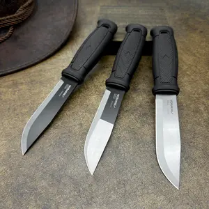 Outdoor portable mountain camping hand meat knife, fishing steak knife, multi-functional knife, straight