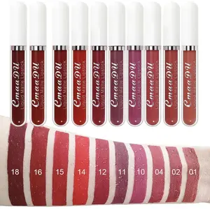10 Pcs Matte Lipstick Cosmetic Long Lasting Waterproof Lip Glaze Nonstick Easy To Apply Long Lasting Lipgloss Suitable For Beginners Beauty Makeup
