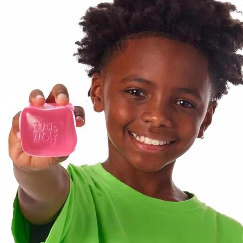 2026 Needoh Ice Cube Water Drop Squeeze Toy in Blue Pink Purple Soft Squishy Fidget Ball Sensory Stress Relief Relaxing Anxiety Reducing Hand Toy for All Ages