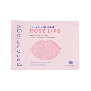 Patchology Rosé Lip Gels - Hydrating Lip Care with Resveratrol, Strawberry Extract & Hyaluronic Acid for Soft, Supple Skin - Comfort