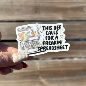 This Calls For a Spreadsheet Sticker