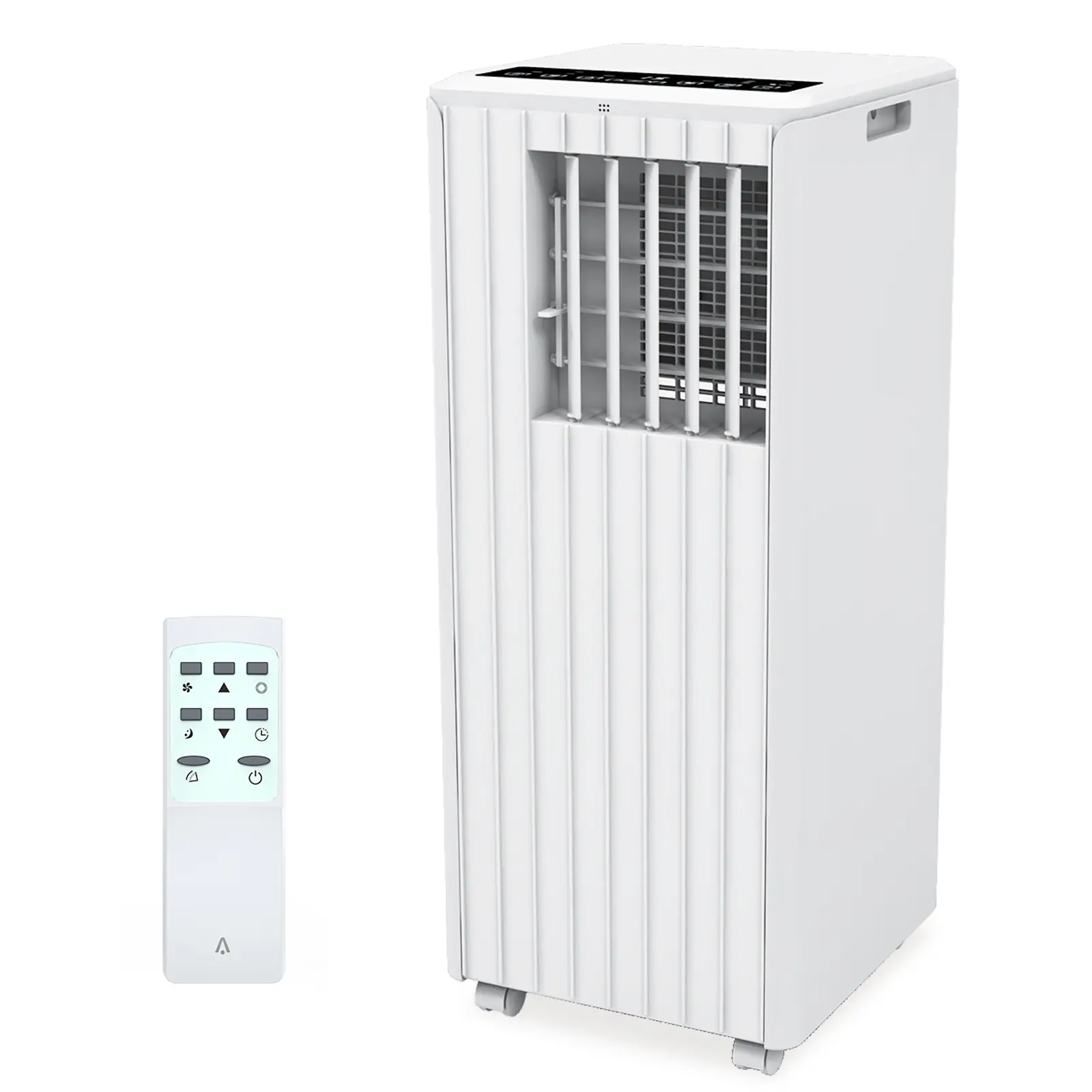 8000 BTU portable air conditioner, suitable for rooms under 350 square feet -3-in-1 quiet floor standing air conditioning unit with fan/dehumidifier - remote and LED touch control, sleep mode, 24-hour timer