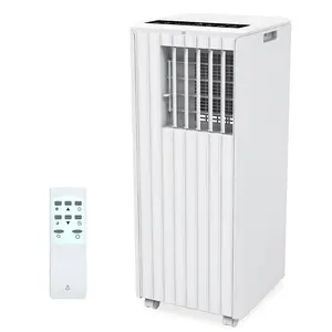 8000 BTU portable air conditioner, suitable for rooms under 350 square feet -3-in-1 quiet floor standing air conditioning unit with fan/dehumidifier - remote and LED touch control, sleep mode, 24-hour timer