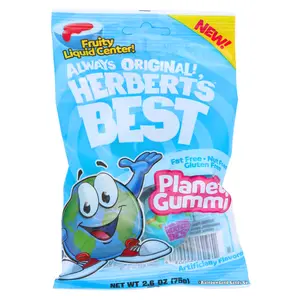 Herbert's Best Planet Gummies (4 pack) - Gummy Candy with Fruity Liquid Center