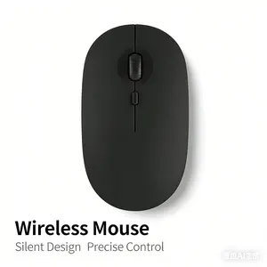 Rechargeable Wireless Mouse with USB Mini Receiver, Adjustable Dpi (800/1200/1600), Ergonomic Design, Compatible with PC/MAC/laptop