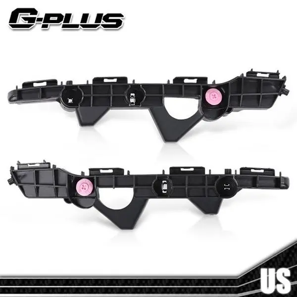 Rear Bumper Retainer Bracket Pair Set (1 Pair), Factory Match Direct Fit for 2013-2015 Toyota RAV4, Left + Right Side Auto Replacement Bumper Bracket
