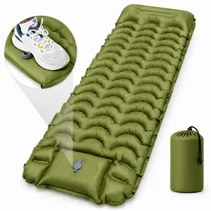 Hikenture Camping Sleeping Pad, Extra Thick 5 Inch Camping Mat, Ultralight Camping Mat with Pillow, Built-in Foot Pump Inflatable Sleeping Pads Compact for Camping Backpacking Hiking Traveling Tent,Single,Gray,Summergarden,sumerwin